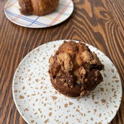 Comma Cafe - Muffin and croissant