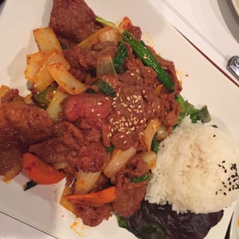 Seoulville - Jaeyook (spicy pork) - Korean Near Me - Somerville, New Jersey Seoulville - Jaeyook (spicy pork) - Korean Near Me - Somerville, New Jersey