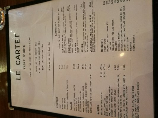 Menu photo 7 Le Cartet Montreal, QC Menu photo 7 Le Cartet Montreal, QC