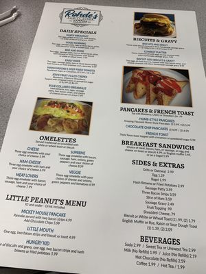 Menu photo 2 Rohde’s Family Diner Columbus, IN Menu photo 2 Rohde’s Family Diner Columbus, IN