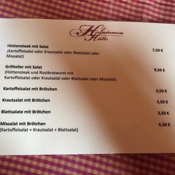 Hiebammen Hütte - Speisekarte - German Near Me - Brilon, NW Hiebammen Hütte - Speisekarte - German Near Me - Brilon, NW