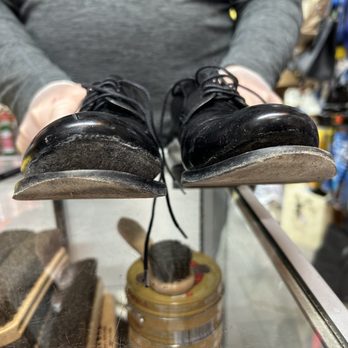 Cobbler Shoe Spa - before: soles were coming off due to weakened glue adhesive - Shoe Repair Near Me - New York, New York