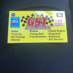 Gst Auto Service Technicians - Services provided