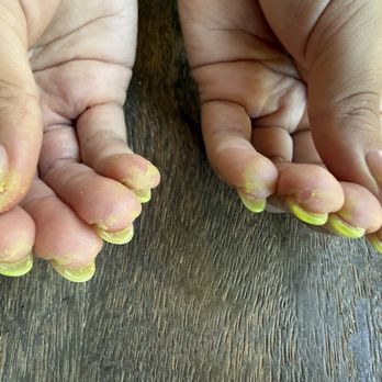 VIP Nails - Excessive residue that will not come off after scrubbing with soap & water. - Nail Salons Near Me - Ladera Ranch, California VIP Nails - Excessive residue that will not come off after scrubbing with soap & water. - Nail Salons Near Me - Ladera Ranch, California