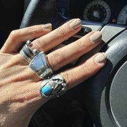 Nude nails with design. Nude nails with design.