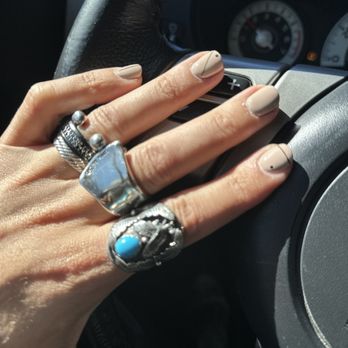 Lonado Nail Spa - Nude nails with design. - Nail Salons Near Me - Los Gatos, California Lonado Nail Spa - Nude nails with design. - Nail Salons Near Me - Los Gatos, California