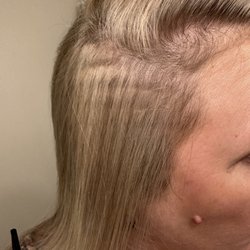 Southern Bliss Salon - Lines/stripes from bad foil placement