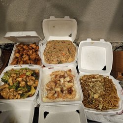 Prime Wok Express - Orange Chicken, Broccoli Chicken, Walnut Shrimp, House Fried Rice, and Chow Mein