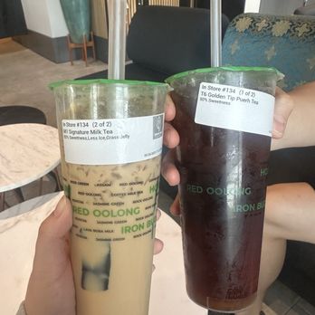 Young Tea - signature milk tea & golden tip puerh tea - Bubble Tea Near Me - Bellevue, Washington
