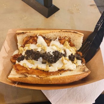 The Truffleist - Truffle bratwurst sans pretzel bun - Street Vendors Near Me - New York, New York The Truffleist - Truffle bratwurst sans pretzel bun - Street Vendors Near Me - New York, New York