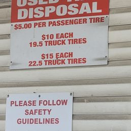 Sign clearly states $5