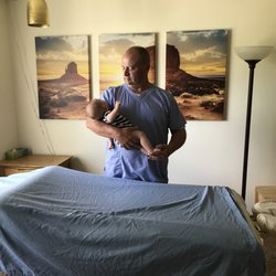 Advanced Therapy - Advanced Therapy's licensed massage therapist and neuromuscular therapist in his treatment room