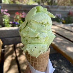 Lemongrass basil ice cream Lemongrass basil ice cream