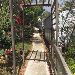 Virgin Islands Campground - Walk ways to cabins