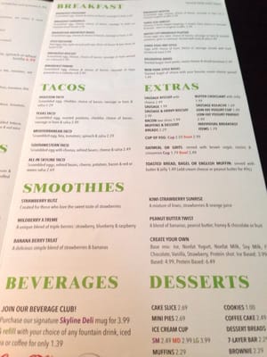 Menu photo 2 Skyline Houston Deli Houston, TX