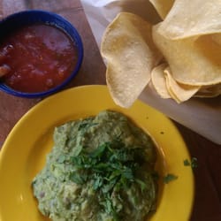 On The Border Mexican Grill & Cantina - Chips, salsa, and guacamole.
