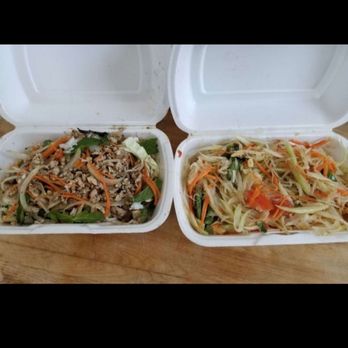 Asian Boba Bistro - Chicken larp salad & papaya salad. Can't beat the price - Thai Near Me - Santa Rosa, California Asian Boba Bistro - Chicken larp salad & papaya salad. Can't beat the price - Thai Near Me - Santa Rosa, California