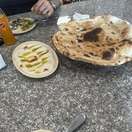Hummus and fresh bread Hummus and fresh bread