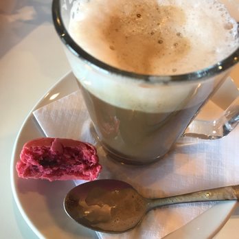 Le Macaron French Pastries - Raspberry Macaron and Cappuccino - Coffee & Tea Near Me - Sarasota, Florida Le Macaron French Pastries - Raspberry Macaron and Cappuccino - Coffee & Tea Near Me - Sarasota, Florida