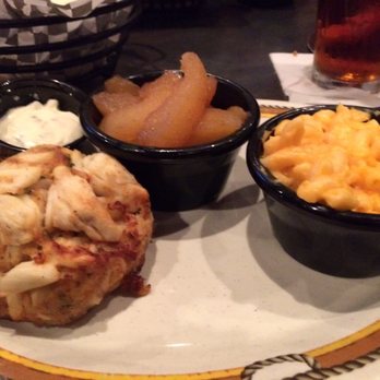 The Corner Stable - Crab cake with ribs, mac and cheese and cinnamon apples - Barbeque Near Me - Columbia, Maryland The Corner Stable - Crab cake with ribs, mac and cheese and cinnamon apples - Barbeque Near Me - Columbia, Maryland