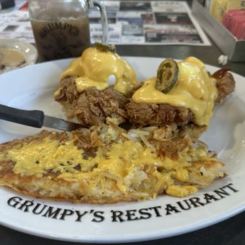 Grumpy's Restaurant - Fried chicken Benedict - Breakfast & Brunch Near Me - Orange Park, Florida