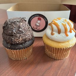Chocolate on chocolate and Salted caramel Chocolate on chocolate and Salted caramel