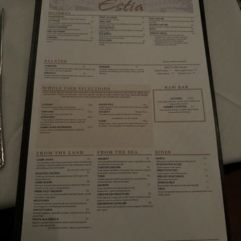 Estia - menu - Greek Near Me - Philadelphia, Pennsylvania
