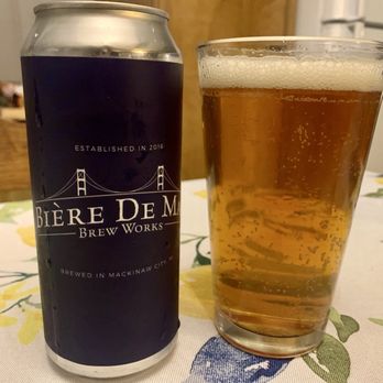 Biere De Mac Brew Works - Devil's Kitchen - a super smooth 10.4% masterpiece in a can - available "to go", like every brew on the menu. - Brewpubs Near Me - Mackinaw City, Michigan Biere De Mac Brew Works - Devil's Kitchen - a super smooth 10.4% masterpiece in a can - available "to go", like every brew on the menu. - Brewpubs Near Me - Mackinaw City, Michigan