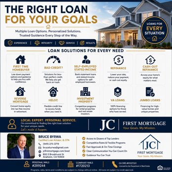JC First Mortgage - Mortgage Brokers Near Me - Anaheim, California JC First Mortgage - Mortgage Brokers Near Me - Anaheim, California