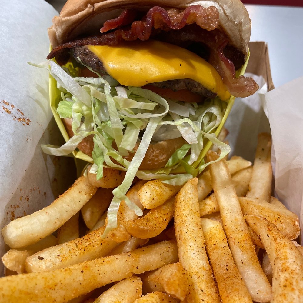 Pete's Burger - Jr bacon cheeseburger combo - Burgers Near Me - South Gate, California