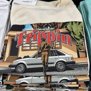 Street Dreams - They say they ain't trippin (DJ Pooh as Red in the movie Friday) - funny! - Women's Clothing Near Me - West Covina, California Street Dreams - They say they ain't trippin (DJ Pooh as Red in the movie Friday) - funny! - Women's Clothing Near Me - West Covina, California