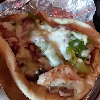 Red Brick Tap & Grill - Chicken Philly Gyro ($10) It's good. - American Near Me - Columbus, Ohio Red Brick Tap & Grill - Chicken Philly Gyro ($10) It's good. - American Near Me - Columbus, Ohio