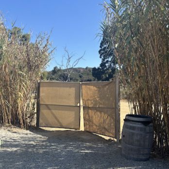 Cabañas Cuatro Cuatros - pathetic security gate next to thousand dollar a night properties - Wineries Near Me - Ensenada, BCN