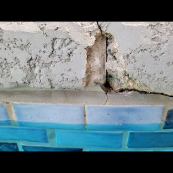 Baird Pools - The decking falling into the pool. - Pool & Hot Tub Service Near Me - Buda, Texas