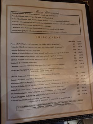 Menu photo 1 Mama Mia 44SW New York, NY Menu photo 1 Mama Mia 44SW New York, NY