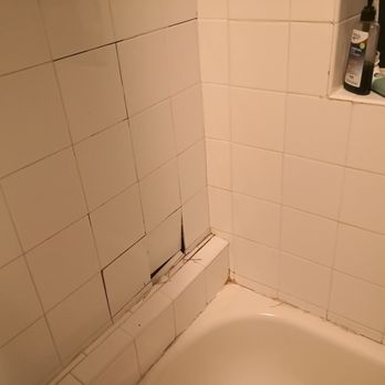 Beal Properties - Damage and decay in bathroom which resulted in drywall work without a permit, with mold being improperly removed. Was fixed, somewhat. - Property Management Near Me - Chicago, Illinois
