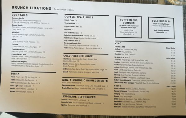 Menu photo 7 Provisional Kitchen San Diego, CA