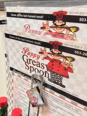 Menu photo 8 Pappy's Greasy Spoon Canby, OR