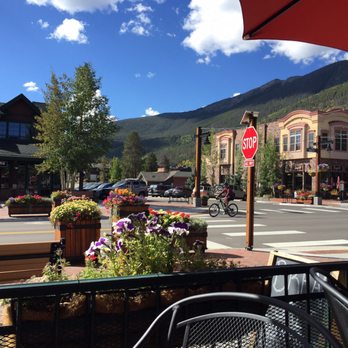 Bread+Salt - View from our patio table of Main Street Frisco - Breakfast & Brunch Near Me - Frisco, Colorado
