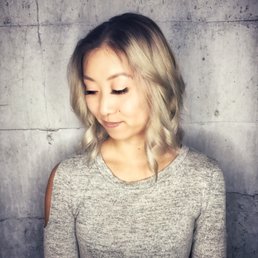 Ashy Blonde with blended shadow root. Ashy Blonde with blended shadow root.
