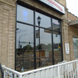 Exterior outside entrance of Pompeii Pizzeria - Outside of the building, view looking northwest. - Elk River, Minnesota Exterior outside entrance of Pompeii Pizzeria - Outside of the building, view looking northwest. - Elk River, Minnesota