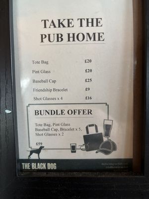 Menu photo 1 The Black Dog London, XGL Menu photo 1 The Black Dog London, XGL