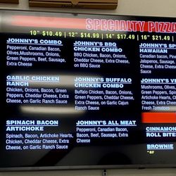 Johnny's Pizza - Menu/pricing Feb 2024