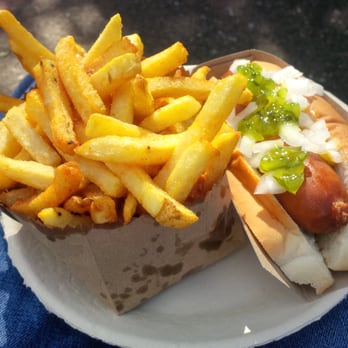 Bud The Spud - $7 sausage, fries and drink deal. Professional lighting by: The midday fall sun. - Fish & Chips Near Me - Halifax, Nova Scotia Bud The Spud - $7 sausage, fries and drink deal. Professional lighting by: The midday fall sun. - Fish & Chips Near Me - Halifax, Nova Scotia