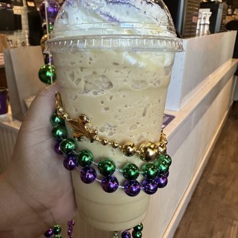 PJ's Coffee - King Cake Velvet Ice - Coffee & Tea Near Me - Bowie, Maryland