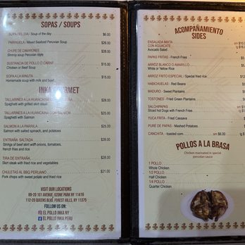 El Pollo Inka Peru - Soups, Chef Specials, Sides & Chicken - Peruvian Near Me - Forest Hills, New York El Pollo Inka Peru - Soups, Chef Specials, Sides & Chicken - Peruvian Near Me - Forest Hills, New York