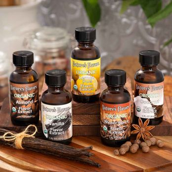 Nature's Flavors - Organic Vanilla Extract, Organic Almond Extract, Organic Lemon Extract by Nature's Flavors - Herbs & Spices Near Me - Orange, California Nature's Flavors - Organic Vanilla Extract, Organic Almond Extract, Organic Lemon Extract by Nature's Flavors - Herbs & Spices Near Me - Orange, California