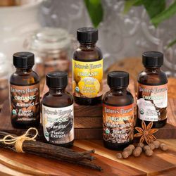 Nature's Flavors - Organic Vanilla Extract, Organic Almond Extract, Organic Lemon Extract by Nature's Flavors