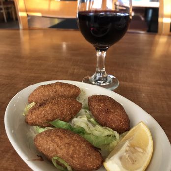 Waterfront Pizza - Kebbeh Makleyeh - minced beef (like a stuffed falafel) - Pizza Near Me - Foster City, California Waterfront Pizza - Kebbeh Makleyeh - minced beef (like a stuffed falafel) - Pizza Near Me - Foster City, California
