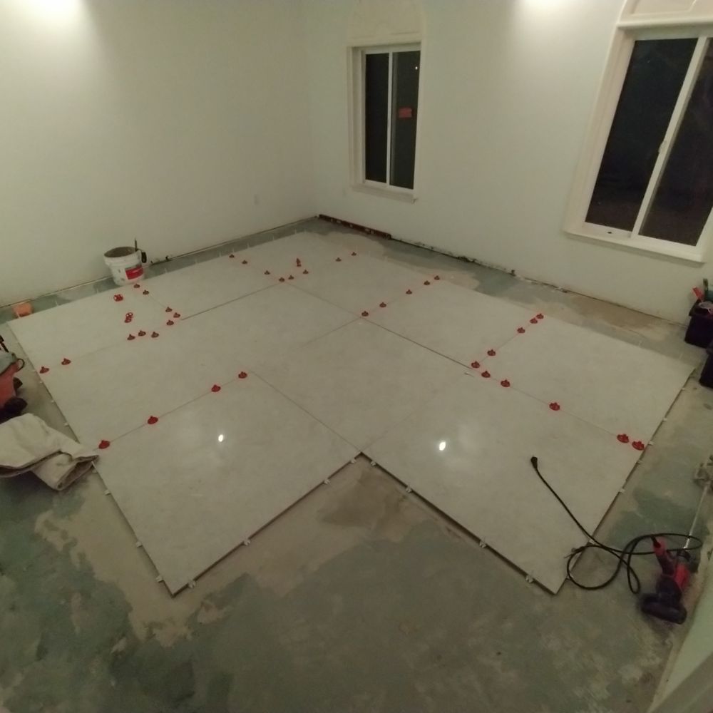 No Worries Tiling - Start of tile installation. - Tiling Near Me No Worries Tiling - Start of tile installation. - Tiling Near Me